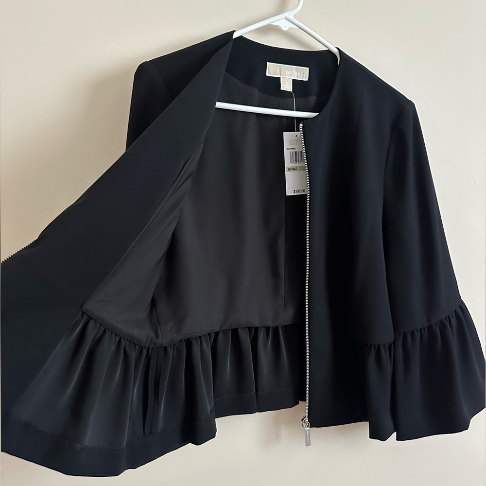 MK Ruffle Zip Up Blazer - Picture 5 of 6